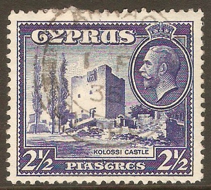 Cyprus 1934 2pi Ultramarine. SG138.